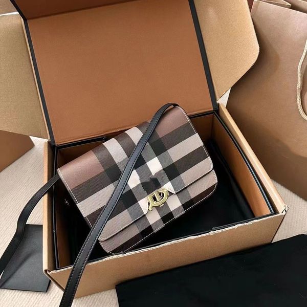Designer Classic Letter Stripe Underarm Bag Messenger Bag Oblique Span Mini sac de selle à main Chaîne horizontale Coffret cadeau de haute qualité