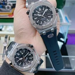 Designer Classic Mens Watches Automatisch mechanisch saffier Fashion Roestvrij staal 41 mm nooit vervagen 5atm waterdicht horloge Montre de Luxe