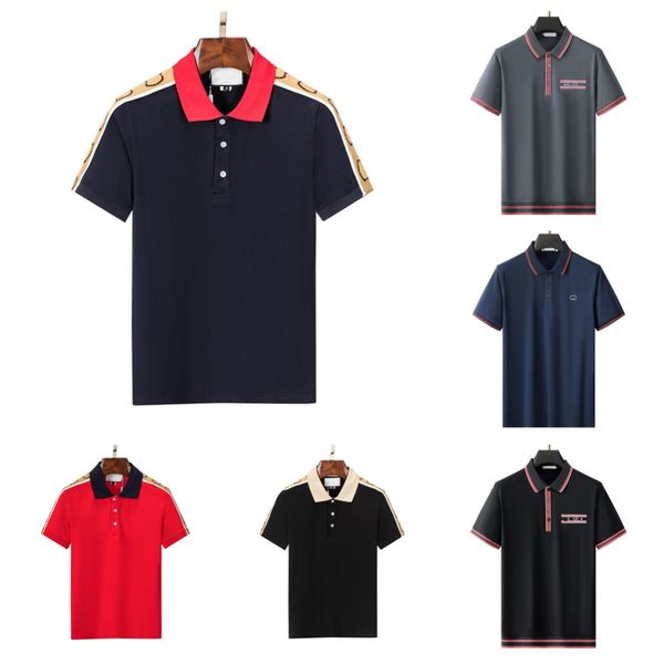 Diseñador clásico polo sólido color sólido camiseta para hombres camiseta superior camisa de alta calidad camisas de moda hombres mujeres mangas cortas camisetas sueltas de lujo marca de lujo