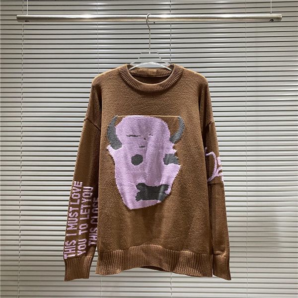 Diseñador Classic Prad Mens Clothing CHECE Letter Fashion Animal Impresión Casual Outumn Winter Sabrover Men Sweaters de cuello de la tripulación#53