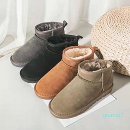 Diseñador Clásico Bota de nieve Moda Australia Botas de calidad superior Mujeres Pelusa Sí Plataforma Botines para mujer Chicas Dama Invierno Tobillo Australiano S