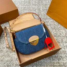 Designer classique Sunset Denim sac à bandoulière femmes sac à main mode rabat bandoulière en cuir portefeuille marque de luxe sacs à main de haute qualité