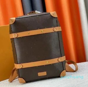 Designer classique Vintage valise sac à dos hommes grande capacité sac à dos pour hommes en cuir Double sac à bandoulière Design sac à main sacs à dos