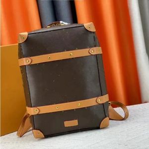 Designer classique Vintage valise sac à dos hommes grande capacité étudiant sac à dos pour hommes en cuir véritable Double sac à bandoulière Design sac à main sacs à dos