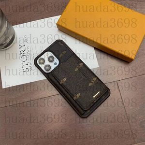 Étuis de téléphone en cuir de portefeuille classique de concepteur pour iPhone 15 Pro Max 14 13 12 11 LFashion marque lettre impression couverture arrière porte-carte porte-monnaie de luxe Shell