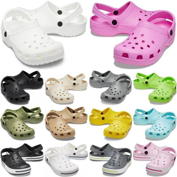 Diseñador clásicos zuecos sandalias deslizadores deslizadores tacones para niños para hombres rosados mujeres niños sandalias para bebés diapositivas pantoufle para hombre diapositivas zapatillas sandalias plataforma de lujo