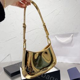 Diseñador Cleo Crossbody Shiny Hobo bags Triangle bolso de cuero Messenger Bucket Shoulder bag para mujer moda crescent bag bolsos