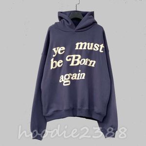 Ontwerperkleding Zware KYE Reborn hoodie Foam letterprint high street losse paar plus fleece hoodie, fashion casual hoodie 1601-5