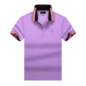 Designer kleding heren poloshirt konijnen patroon shirts klassieke fit zakelijke kraal katoen minimalistisch super veelzijdige stijl klassiekers luxe shirt top Azië maat m xxxl