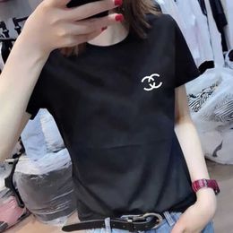 Designer kleding geschikt voor Naier Fuxiang Womens Clothing Co Branded Silk Cotton korte mouwen T-shirt Geschikt voor dames 2024 Summer Top