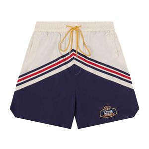 Vêtements de créateurs American Summer Logo Rhude Brodé Rhude Basketball Pantalons de plage Capris pour hommes Shorts américains Couples Joggers Sportswear Beach fitness