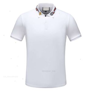 2023 designer gestreept poloshirt t gucchi gg guccir guccic gucciliness shirts snake polo's bij bloemenborduurwerk heren High street fashion paard Tshirt A7IQ V5OR VG DYP0