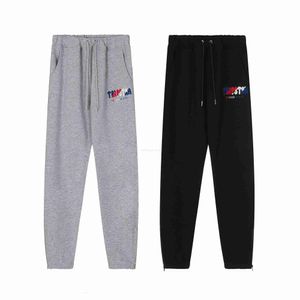 Vêtements de créateurs Pantalon décontracté Marque à la mode Trapstar Automne / hiver Pantalon en peluche Lettre colorée Broderie Sports Pantalon de garde décontracté Pantalon de survêtement Pantalon de survêtement