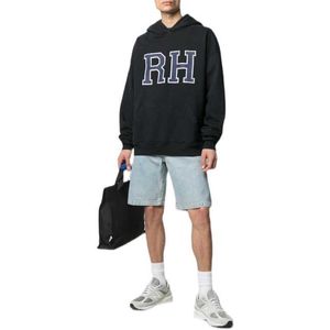 Diseñador de ropa Sudaderas con capucha Sudaderas 2022 Otoño Invierno Nueva Rhude Moda Letra grande Imprimir Suelto Versátil Suéter de manga larga Hombres Streetwear Tops