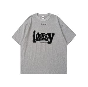 Vêtements de créateurs Ideverray Marque de mode américaine Lettres floues - T-shirt à manches courtes pour hommes et femmes en coton d'été 511