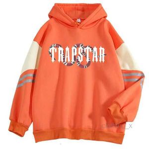 Designerkleding Herensweatshirts Hoodie Trapstar Snake Herfst/winter Nieuwe High Street Koreaanse editie Los Casual Veelzijdig Kleurblok Trui met capuchon S4oh