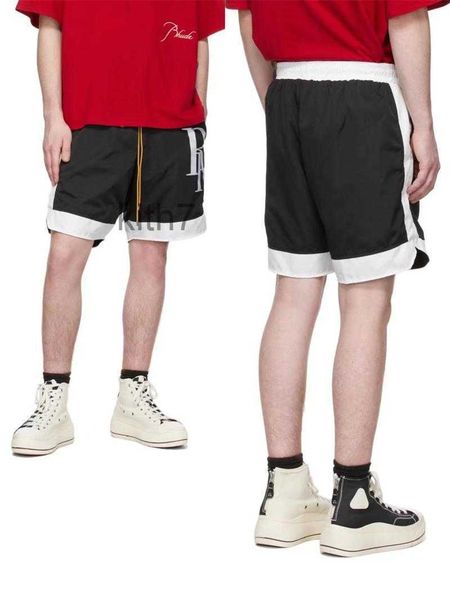 Designer Vêtements Court Casual Rhude Nouvelle Couleur Correspondant Shorts Été Unisexe Boxer Bordure Casual Couples Joggers Sportswear Lâche XVY1