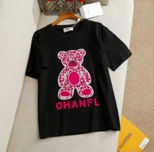 Designer Clothing dames t-shirt Franse mode beroemde designer kleding twee c-letter patroon katoen ronde nek