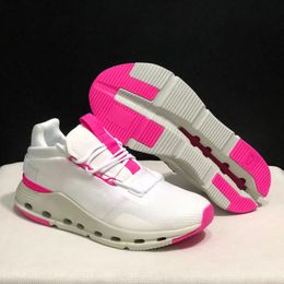 Designer Cloud Chaussures Cloudnova Running Shoe noir blanc rose plate-forme à lacets légers légère extérieur femmes hommes baskets Traineur Taille 36-45