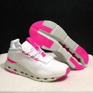 Sneakers de diseñador Monster Cloudnova Running Zapatos Negro Blanco Pink Pink Lace-Up Platform Outdoor Women Men Trainer 36-45