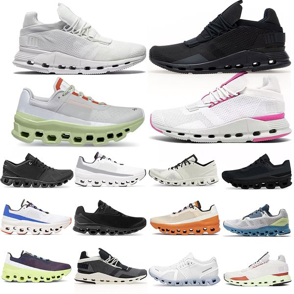 Clouds de créateurs Stratus Chaussures décontractées x5 pour hommes Femmes Designer Sneakers Monster Nova confortable blanc noir glacier rouge Running Sports Trainers 5-11