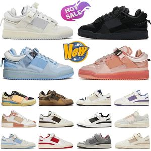 Diseñador Clunky Sneaker Bad Bunny Wonder White Triple Black Hombres Mujeres Zapatos para correr Último foro Hebilla Bajo Huevo de Pascua Cangrejeros Alta calidad para hombre Mujer