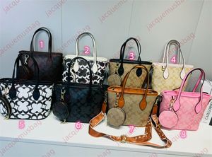 Designer Co City Zipper Tote Sac Femmes CC 2-PC Shopping Never Handbags Full Taps Falles Ladies en cuir épaule crossbody Mami Sacs