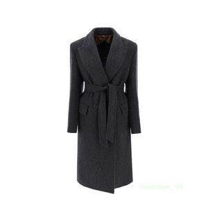 Manteau de créateur manteau moteur de luxe MAX MARA Mara Womens Coat Black