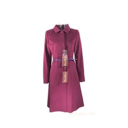 Designer jas dames jasjassen wol mengsels jassen geuljack met een vaste kleur dames slanke lange windbreaker wollen 8bkk