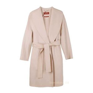 Créateur manteau vestes en manteaux pour femmes mélanges manteaux veste de tranchée simple poitrine de couleur unie solide féminine à brise-vent long laine H590
