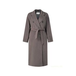 Designer Coats Cashmere Coats Luxury lagen dames jassen maxmaras kan een aangepaste stijlvolle warme warme breasted jas zijn