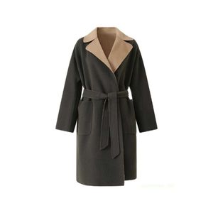 Coats de créateurs Coats de cachemire Mouilles de luxe M manteaux pour femmes Maxmaras peut être une poitrine de laine double face de taille personnalisée