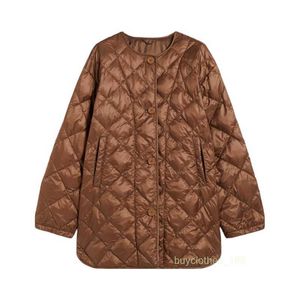 CHEAUX MANTES LUXURES MINEURS DOWN Veste maxmara féminine GOOSE BOUR FEMPLAGE DIAMENT MOTEMENT MOTRABLE BROWN DOWN DOWN