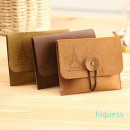 Designer- Coin Key Purse Women Men Vintage Tower Small Folding Key Pouch Wallet Bag Womens Wallets and Purses