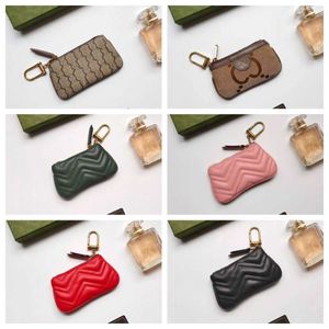 Monedero de diseñador Llavero Pochette Bolsa pequeña Bolsas de lápiz labial de moda Para mujer Llavero Titular de la tarjeta de crédito Mini billeteras