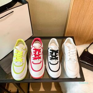 Designer kleur matching witte schoenen fluorescerend canvas casual bord schoenen sportschoenen plat bodem