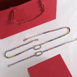 Designer Colliers en strass colorés Bracelets Sett