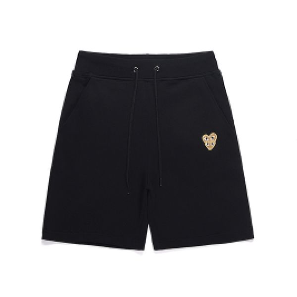 Designer Commes des garcon jouer CDG Black Shorts Red Heart Unisexe Pantalon Japon Best Quality Summer Sports Lace Lace Up Style Shorts 332