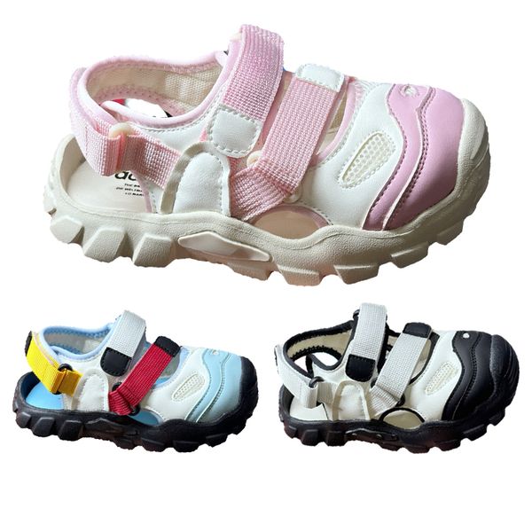 Livraison gratuite concepteur conch plage sandals chaussures enfants bébé enfants pantoufles de mailles glisses rose bleu blanc imperméable chaussures infirmières