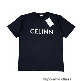 Designer Correcte versie Hoge kwaliteit CE Home Klassiek borstletterbedrukt T-shirt met korte mouwen en eenvoudige en elegante stijl 42OQ