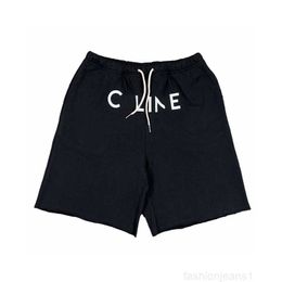 Designer Version correcte de la lettre classique de base CEL imprimée pour hommes et femmes, shorts et pantalons sanitaires à bord roulé pour hommes et femmesAE48