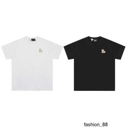 Designer version correcte de Lo Yiwei 2024 classique coton couple décontracté coupe ample T-shirt à manches courtes O8CX