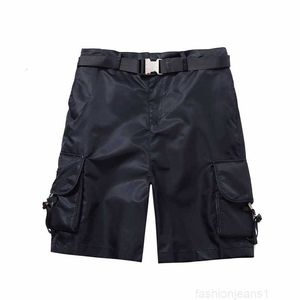 Version correcte du pantalon de travail classique à double poche de la famille P avec logo triangulaire en fer, shorts pour hommes et femmes et caprisPCMS