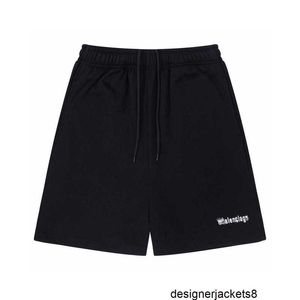 Ontwerper Correcte versie trend luxe P Paris B borduurwerk Unisex casual losse eenvoudige shorts VVMU