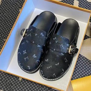 Designer Cosy Clog Pantoufles Diapositives Femmes Mule Sandales à fleurs Bom Dia Plat Confort Mules Sabots Plateforme Pantoufle Bleu Denim Cuir Marron Daim Taupe Slipper Slide 04