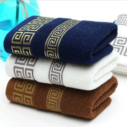 Designer Coton Bath Beach for Adults Absorbant Terry Terry Salle Tweel Set Men Women Femmes Basic Towels 70x140cm