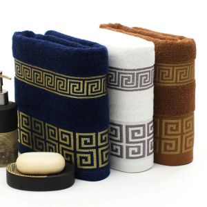 Serviettes de bain en coton de créateur serviette de plage pour les adultes absorbant Terry Luxury Salle de bain serviette pour hommes serviettes de base 70x140cm