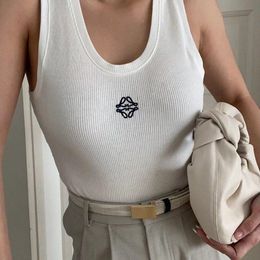 Designer coton débardeur mode femmes t-shirts vacances d'été hauts longs vêtements courts 2 couleurs