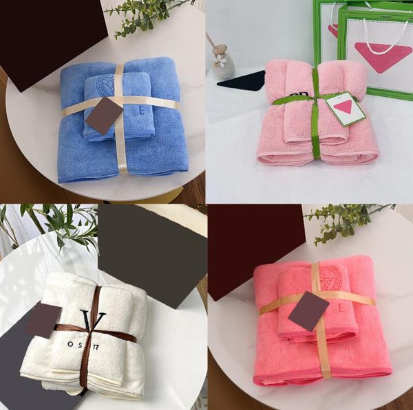 Toalla de algodón de diseñador Diseñadores de lujo Toalla de cara y Toalla de baño Lavado suave Baño Absorbente para el hogar Hombres Mujeres Paños