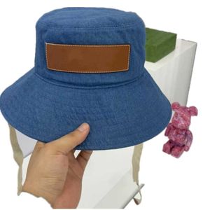 Designer Cow Tie Bucket Hats For Women and Men 2022 nieuwste denimliefhebbers heren coole brief bedrukte zon caps visser hoed dropship goed